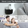 LINFIDITE 2 Pack Adhesive TV Remote Control Holder Wall Mount