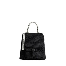 Desigual Women's Back_Free Ankara Backpack Medium, Black, black