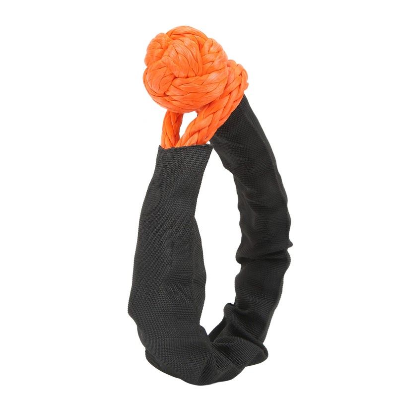 9mm Soft Shackle Recovery Rope 2PCS Orange Portable Lightweight 14