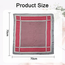 Bliceon Men's and Women's Square Satin Silk Scarf - Lightweight Fashion Neck Scarf Bandana for Casual and Formal Wear - Stylish Gifts for Men and Women - Versatile Accessory for Every Occasion