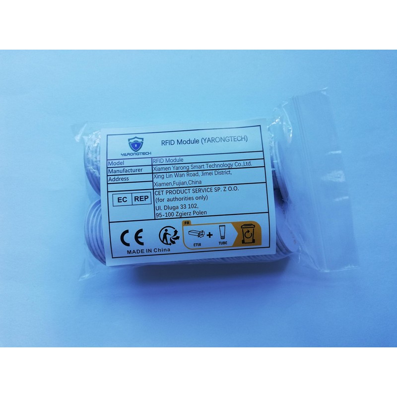 RFID Stickers 125KHz EM4100 PVC Material 1mm Thick ID Coin