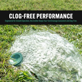 Pro Flow Clog-Free 3-in. Replacement Pop-Up Emitter Lid-Compatible with Drain Pipes and Hubs OD-3.25”-3.70”- Green