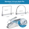 Aurdeayi 8PC Trailer Hitch Pin, Standard 1/4 Inch Hitch Pins,