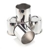 DewFlew 4Pcs 5.15" Push Through Wheel Center Caps Stainless Trailer