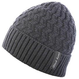 Novawo Winter Fleece Lined Beanie Hat Thick Skull Cap with Proper Neck Warmer