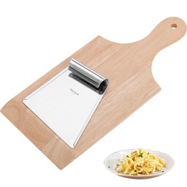 Westmark Spätzle Set, Spätzle Wooden Board and Stainless Steel Scraper for Traditional Preparation of Spätzle, Wood/Stainless Steel, Light Brown/Silver, 61162240