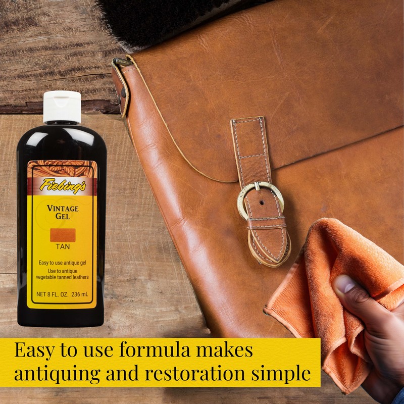 Fiebing's Vintage Gel (8 oz, Tan) - Antiquing & Restoration