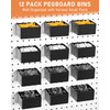 INCLY 170PCS 1/4 Inch Pegboard Hooks Kit, Extra Thick Heavy