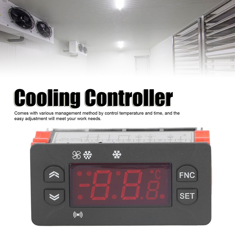 Temperature Controller Fahrenheit Celsius Switchable Digital Display NTC Sensor Thermostat