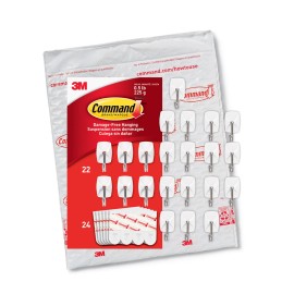 Command Small Wire Hooks [Removable]: 22-Pack (White) *2-pack