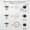 Brushed Universal Bathroom Sink Stopper, 2-in-1 Pop Up Sink Drain
