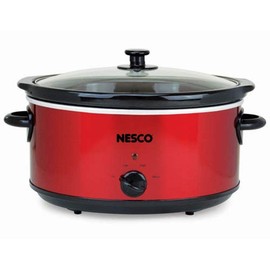 Nesco SC-6-22 Slow Cooker, 6 Qt, Red