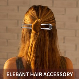 4-Pack French Twist Hair Pins - Gold & Silver, Elegant and Secure Hair Accessories for Women (French Hair Pins for Updos, Buns, and Twists)