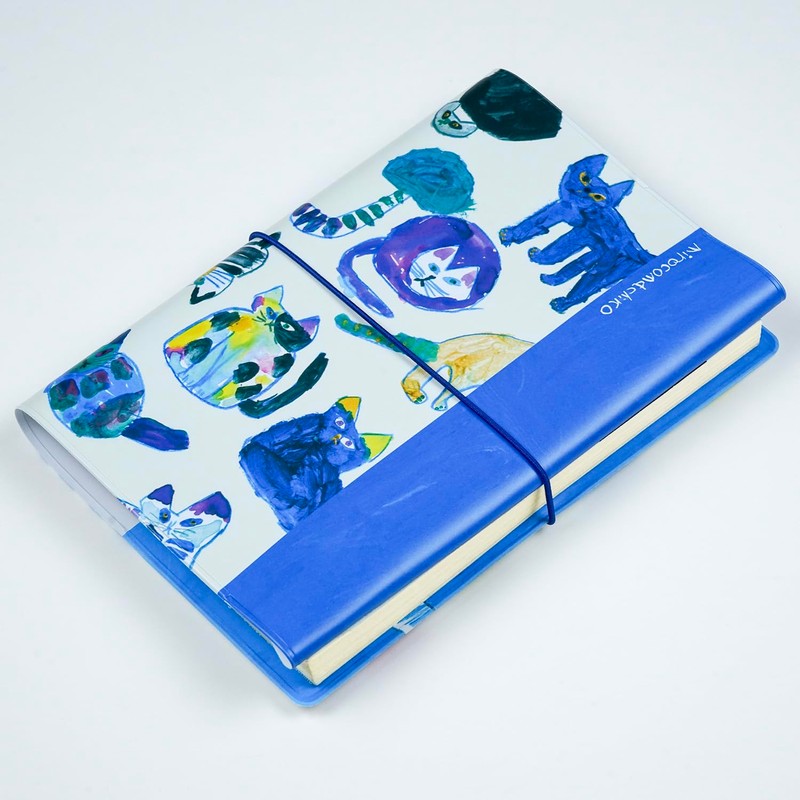 Greeting Life Mirokomachico Book Cover Cat MRZ-69 Blue