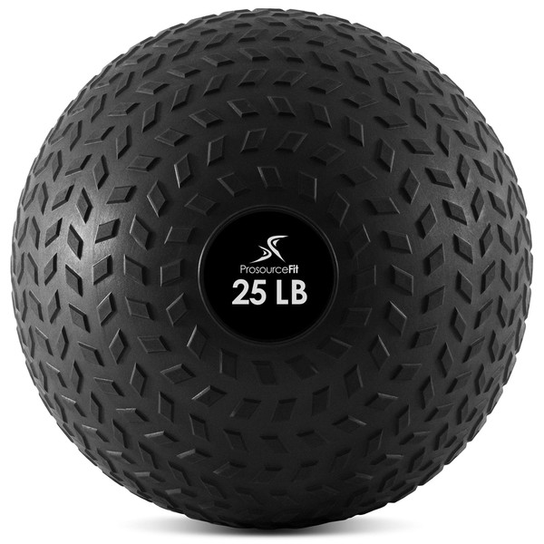ProsourceFit Slam Medicine Balls 25 Lbs Tread Textured Grip Dead Weight Balls for Crossfit, Strength & Conditioning Exercises, Cardio & Core Workouts (ps-2221-tsb-25)