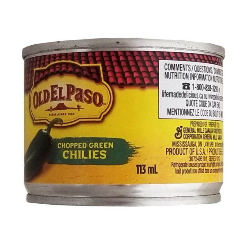 General Mills Canada Corporation Old El Paso Chopped Green Chilies,