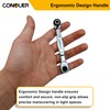 CONQUER Mini Combo Dual Ratchet Wrench with 1/4" Square Drive