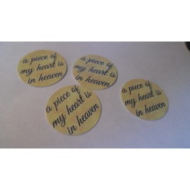 Unbranded Pre Cut One Inch Bottle Cap Images! A PIECE OF MY HEART IN HEAVEN Free Ship - photo, 15 images