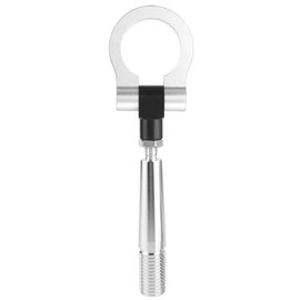 Tow Hook, Towing Hook for JDM Screw on Track Racing Towing Ring for GTR R35 370Z 2009 up for Juke 2011 up (Silver)