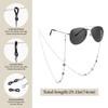 WOZEAH Eyeglass Chain for Women Stylish, Crystal Beaded Glasses Chain,