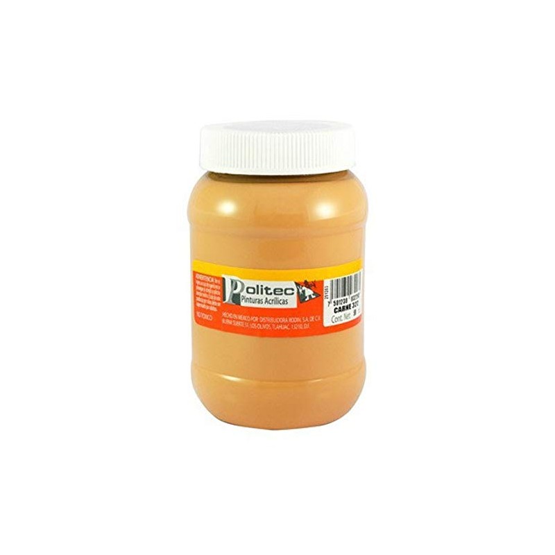 Pintura Acrilica Politec 100 Ml.Frasco Color 322 Carne Pza