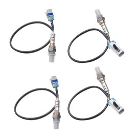 QPCRAP 4Pcs Oxygen O2 Sensor Fit for Chevy Silverado 1500 2008 2009 2010 2011 2012 2013 4.8L 5.3L 6.0L 6.2L Avalanche Escalade Suburban Sierra Tahoe Yukon Replace 234-4668 234-4256