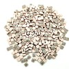 500PCS / 1.1LB Square Ceramic Mosaic Tiles, 0.4 x 0.4
