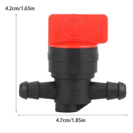 5pcs 1/4" Fuel Shut Off Valve, Plastic Gas Fuel Cut Off Switch Tool Durable Lawn Mower Accessory for Lawnmower Mower