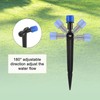 M METERXITY 24-Pack Drip Irrigation Emitters, 5"/13mm Drippers with Stake