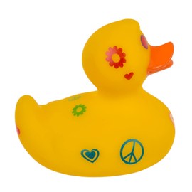 Rubber duck bathroom. Rubber Duckies. Ducky Car. Resistant to Water and Dirt, Ideal for baby bathing, From 6 Months. (Hippie Duckling)
