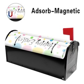 Happy Easter Mailbox Covers Magnetic Easter Peeps Mailbox Cover Bunny Post Letter Box Cover for Garden Yard Standard Mailbox Decor 21x18 Inch