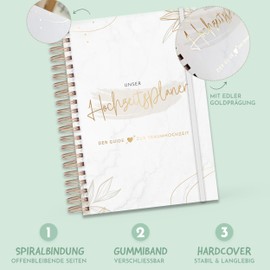 Wedding Planner for Your Big Day - DIN A4 - Guide from A-Z with Checklists, Schedule and Space for Creativity - With 216 Pages - The Perfect Wedding Planner Sophies Kartenwelt