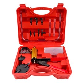 MARSFLUX Auto Repair Toolbox, Hand Held Brake Fluid Bleeder Universal Vacuum Pressure Pistol Pump Tester Kit