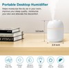 Portable Small Humidifier, USB Personal Desktop Humidifier for Car, Office