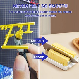 stedi 5-inch Model Nippers, with Ultra-thin Single-edge and Blade Case Plastic Model Tools for Gundam Repairing Plastic Model and Fixing, Black