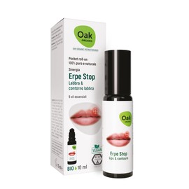 OAK ORGANIC for Naturando Erpe Stop Roll-On 10 ml - Blend of 9 Organic & Vegan Essential Oils Soothing for Lips and Contour