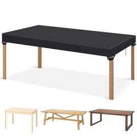 GARPROVM Outdoor Table Top Cover, Winterproof, 180 x 100 x 15 cm, Protective Cover for Garden Table, Table Top Cover, Rectangular Cover for Table, 420D Oxford Fabric, Waterproof Tarpaulin