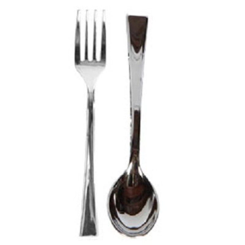 Mini Silver Forks and Mini Silver Spoons, 48 each (96
