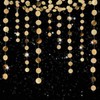 6 Pcs Glitter Champagne Gold Paper Circle Dots Garland (52