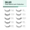 DALLAIS Wispy Cat Eyelashes Demi Wispy C Curl Synthetic Clear