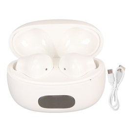 Bluetooth Translator Earbuds Noise Reduction 74 Languages 70 Accents Wireless Translator Earbuds with Digital Display White