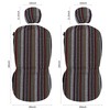 VarCozy Baja SaddleBlanketSeatCoversFullSet, Front SeatCovers and Split RearBenchSeatCoversforSedan, SUV,Truck,Universal Stripe