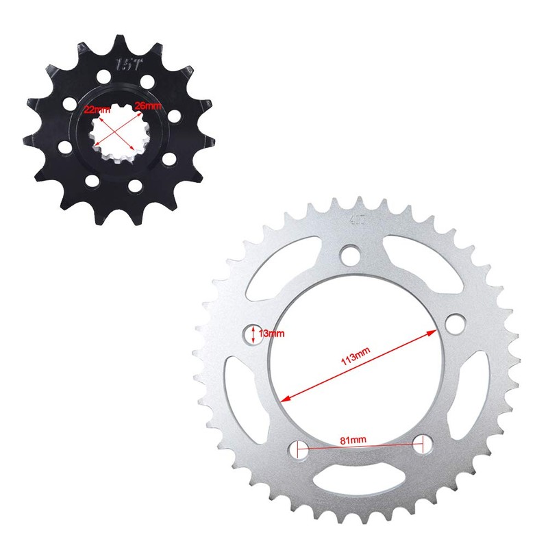 AHL Front and Rear Sprocket Kit for honda CB500F/X 2013-2018