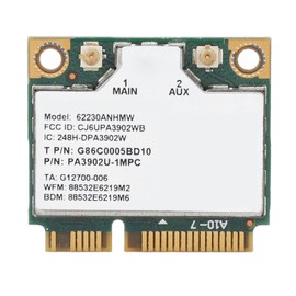 Wireless Network Card 300Mbps High Speed Transmission Support 2.4GHz and 5GHz MINI PCIE Network Card for Laptop