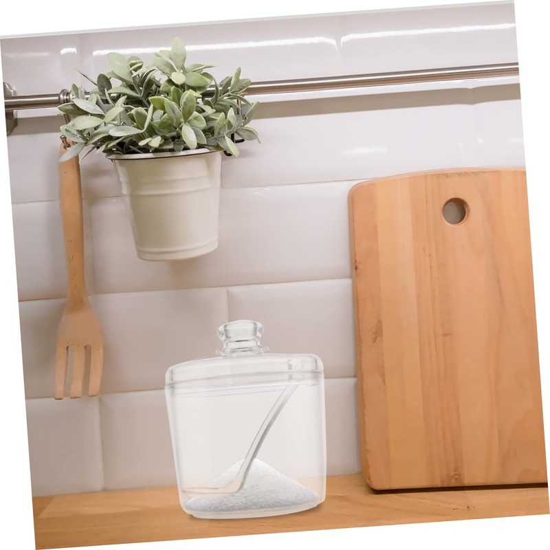GLEAVI 2pcs Acrylic Seasoning Box Large Capacity Spice Container for
