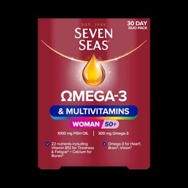 Seven Seas Omega-3 & Multivitamins Woman 50+ 30 Tablets & 30 Capsules (1 Month Supply)