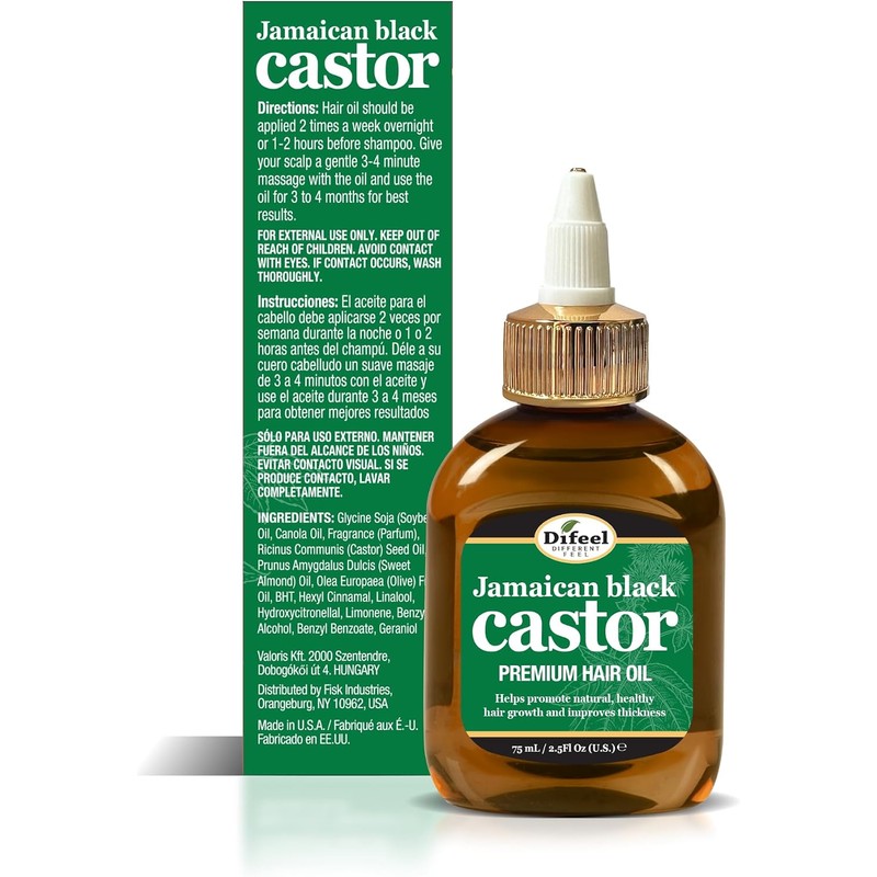 Difeel Superior Growth Jamaican Black Castor Premium Hair Oil 2.5