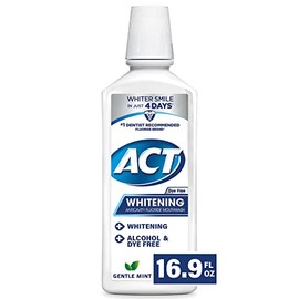 ACT Whitening + Anticavity 16.9 fl. oz. & Anticavity 18 fl. oz. Zero Alcohol Fluoride Mouthwashes