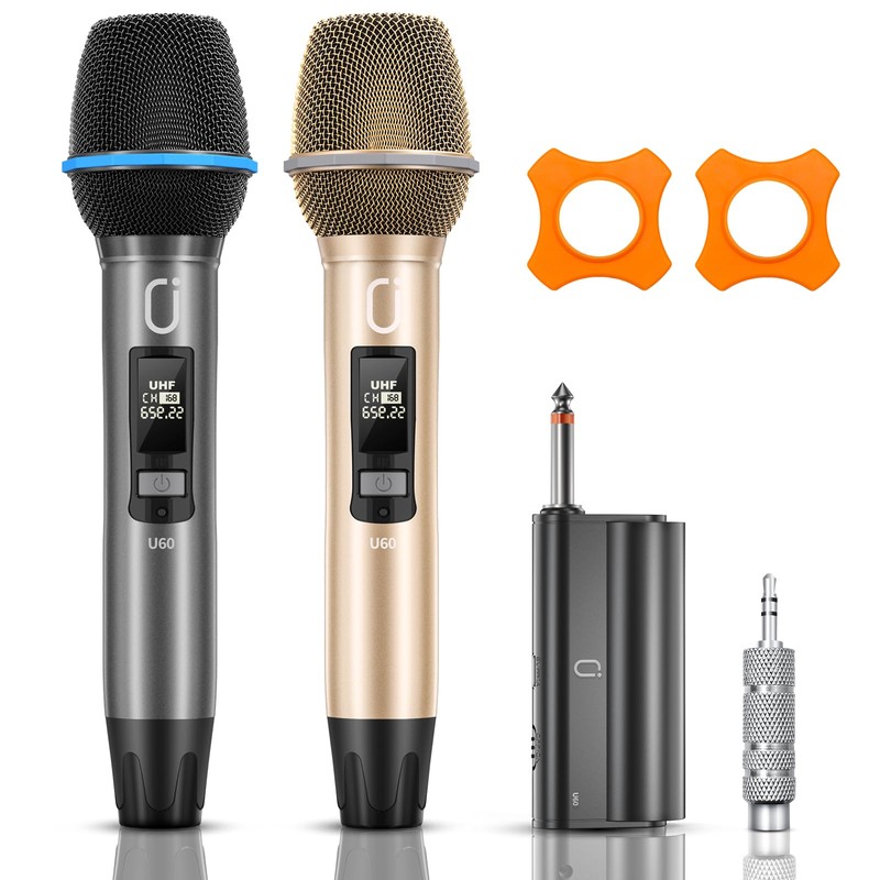JYX: Sistema de Micrófonos Inalámbricos Handheld (2 Pack): Micrófonos Dinámicos