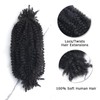 Human Hair Springy Twist Hair Extensions Afro Kinky Bulk Hair